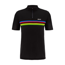 SANTINI Cycling short sleeve t-shirt - UCI WORLD CHAMPION - black