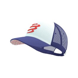 COMPRESSPORT Cycling hat - TRUCKER CUP - blue/white