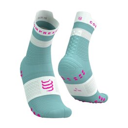 COMPRESSPORT Cyclingclassic socks - PRO RACING SOCKS V4.0 RUN - turquoise
