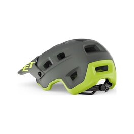 MET Cycling helmet - TERRANOVA - grey/yellow