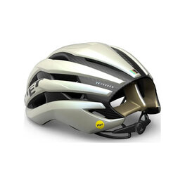 MET Cycling helmet - TRENTA 3K MIPS - ivory/gold