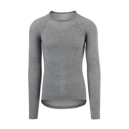 AGU Cycling long sleeve t-shirt - WINTRDAY MERINO - grey