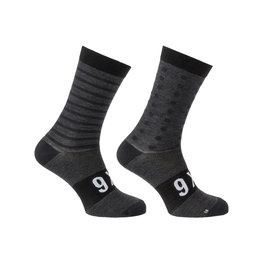 AGU Cyclingclassic socks - SIX6 MERINO - grey/black