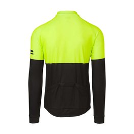 AGU Cycling winter long sleeve jersey - DUO WINTER - black/yellow