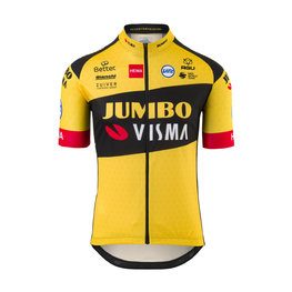 AGU Cycling short sleeve jersey - JUMBO-VISMA 2020 - yellow/black