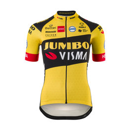 AGU Cycling short sleeve jersey - JUMBO-VISMA '20 LADY - black/yellow