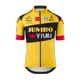 AGU Cycling short sleeve jersey - JUMBO-VISMA '20 KIDS - yellow/black