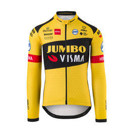AGU Cycling winter long sleeve jersey - JUMBO-VISMA 2020 - black/yellow
