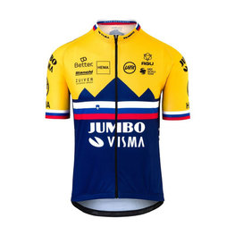 AGU Cycling short sleeve jersey - JUMBO-VISMA 2020 - yellow/blue