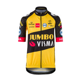 AGU Cycling short sleeve jersey - JUMBO-VISMA '21 KIDS - yellow/black