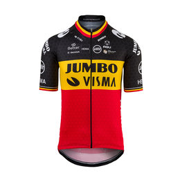AGU Cycling short sleeve jersey - JUMBO-VISMA 2021 - black/red/yellow