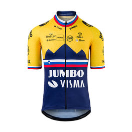 AGU Cycling short sleeve jersey - JUMBO-VISMA 2021 - blue/yellow