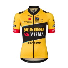 AGU Cycling short sleeve jersey - JUMBO-VISMA 23 LADY - yellow/black