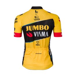 AGU Cycling short sleeve jersey - JUMBO-VISMA 23 LADY - yellow/black
