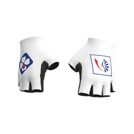 ALÉ Cycling fingerless gloves - GROUPAMA FDJ 2018 - white