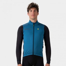 ALÉ Cycling thermal jacket - FONDO 2.0 SOLID - blue/black