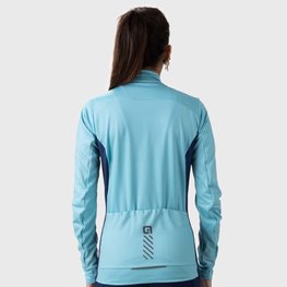 ALÉ Cycling winter long sleeve jersey - FONDO 2.0 SOLID - light blue