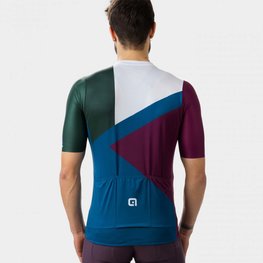 ALÉ Cycling short sleeve jersey - NEXT - green/bordeaux/white/blue