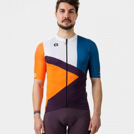 ALÉ Cycling short sleeve jersey - NEXT - orange/blue/black/white