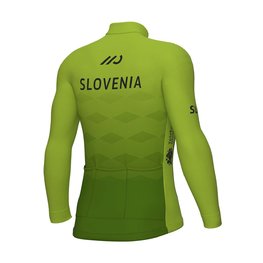 ALÉ Cycling winter long sleeve jersey - SLOVENIA NATIONAL 23 - green