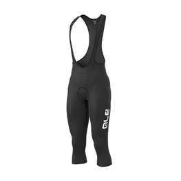 ALÉ Cycling 3/4 length bib shorts - WINTER - black/white