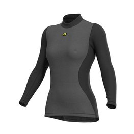 ALÉ Cycling long sleeve t-shirt - BIOCERAMIC LADY - grey