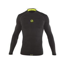 ALÉ Cycling long sleeve t-shirt - SEAMLESS S1 CARBON - grey