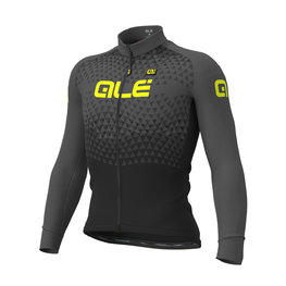 ALÉ Cycling winter long sleeve jersey - SUMMIT WINTER - black/grey