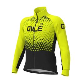 ALÉ Cycling thermal jacket - SUMMIT DWR - black/yellow