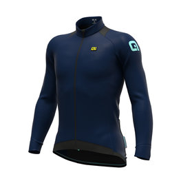ALÉ Cycling winter long sleeve jersey - KLIMA WINTER - blue