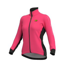 ALÉ Cycling thermal jacket - FONDO LADY - pink