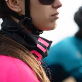 ALÉ Cycling neckwarmer - IDENTITY  - black/pink
