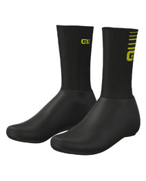 ALÉ Cycling shoe covers - WHIZZY WINTER - black/yellow
