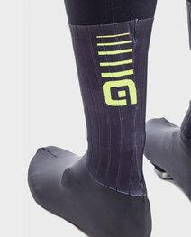 ALÉ Cycling shoe covers - WHIZZY WINTER - black/yellow