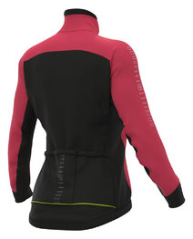 ALÉ Cycling thermal jacket - SOLID FONDO LADY WNT - pink