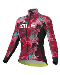 ALÉ Cycling winter long sleeve jersey - AMAZZONIA LADY WNT - black/pink