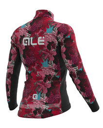 ALÉ Cycling winter long sleeve jersey - AMAZZONIA LADY WNT - black/pink