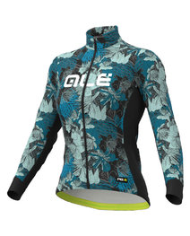 ALÉ Cycling winter long sleeve jersey - AMAZZONIA LADY WNT - black/green