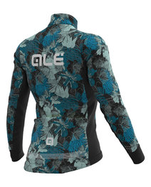 ALÉ Cycling winter long sleeve jersey - AMAZZONIA LADY WNT - black/green