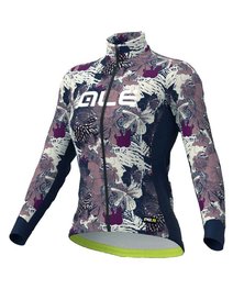 ALÉ Cycling winter long sleeve jersey - AMAZZONIA LADY WNT - blue/beige