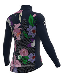 ALÉ Cycling winter long sleeve jersey - PR-R CITY LADY WNT - blue