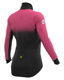 ALÉ Cycling thermal jacket - PR-S GRADIENT LADY - black/pink