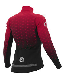 ALÉ Cycling winter long sleeve jersey - PR-R STARS LADY WNT - black/pink