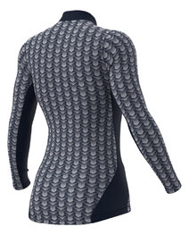 ALÉ Cycling long sleeve t-shirt - INTIMO CUBES LADY - blue