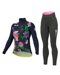 ALÉ Cycling winter set - PR-R CITY LADY WNT - purple/black/blue