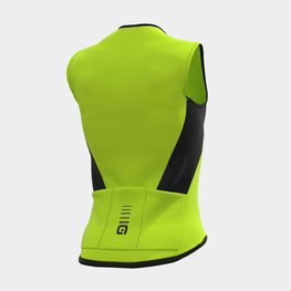 ALÉ Cycling gilet - R-EV1 CLIMA PROTECTION 2.0 THERMO - yellow