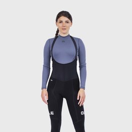 ALÉ Cycling long bib trousers - FUTURE WARM LADY - black