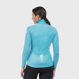 ALÉ Cycling winter long sleeve jersey - WARM RACE LADY WNT - turquoise