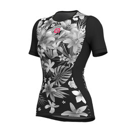 ALÉ Cycling short sleeve t-shirt - SARTANA LADY  - black/white