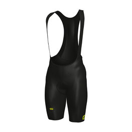 ALÉ Cycling bib shorts - FUSION HD - black/yellow